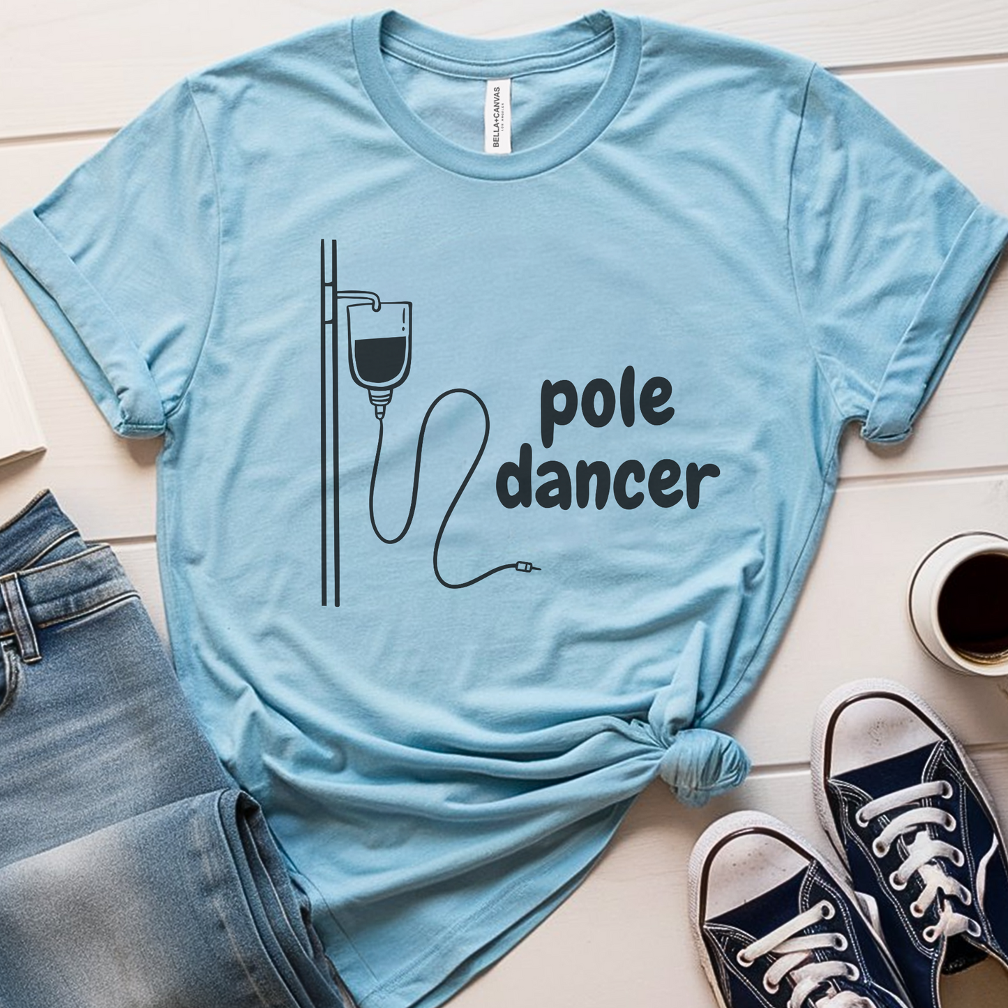 Pole Dancer🎗️ Cancer Support T-shirt
