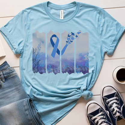 Colon Butterfly🎗️ Cancer Support T-shirt