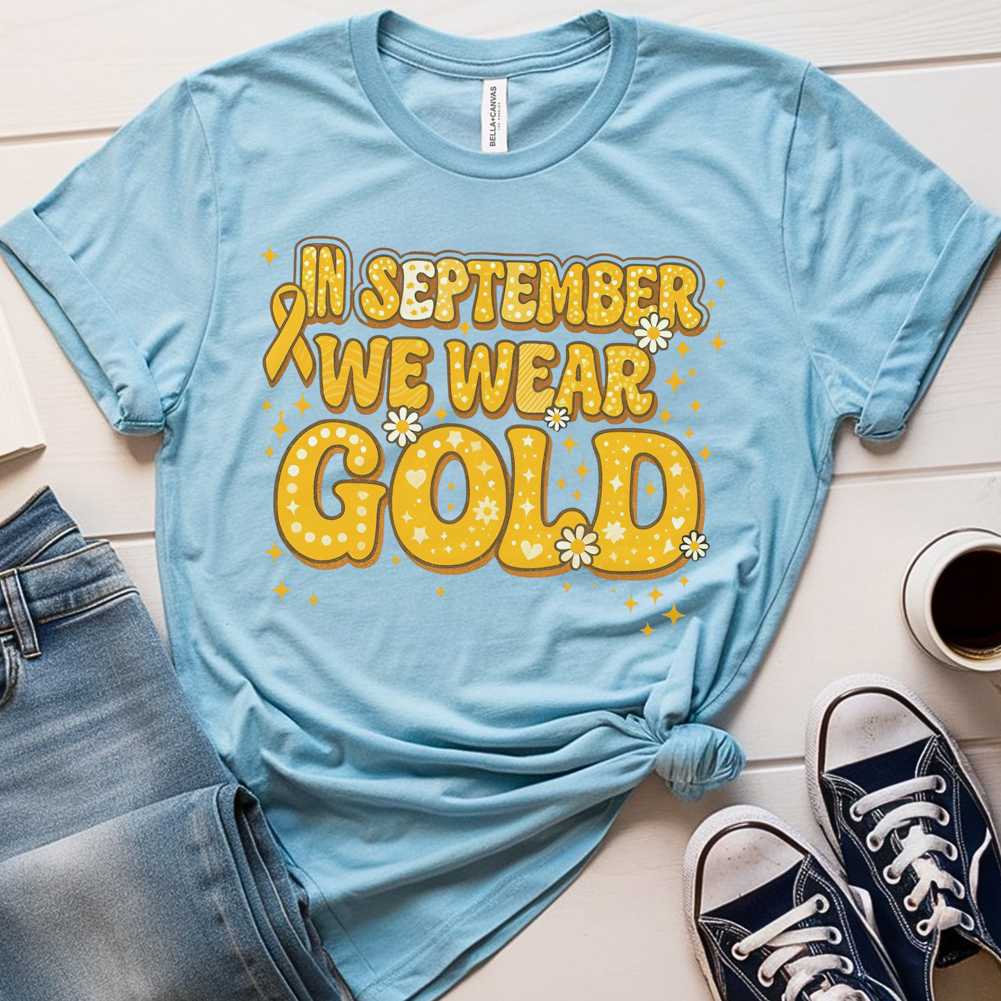 Gold🎗️ Cancer Support T-shirt