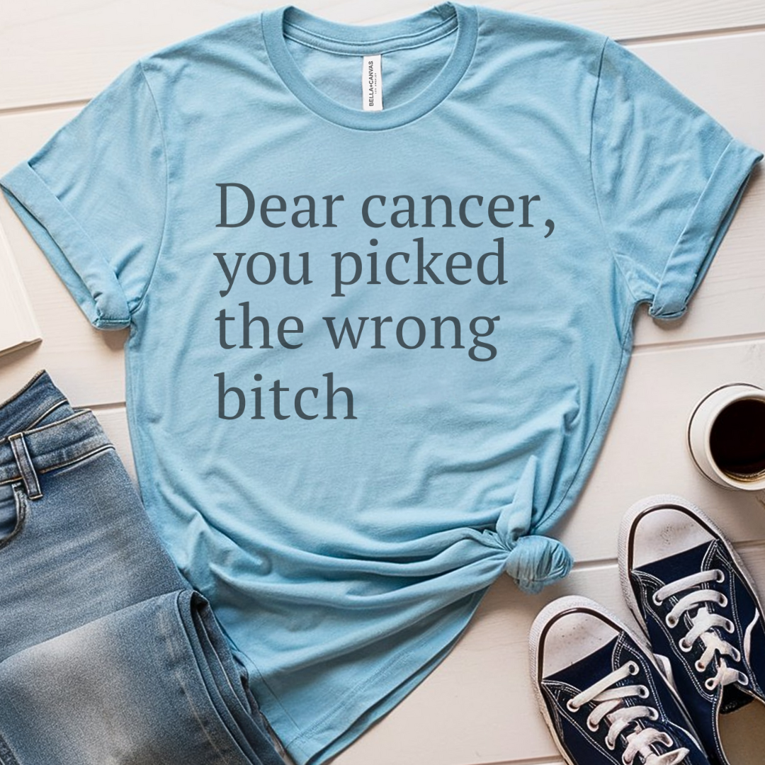 Dear (black font)🎗️ Cancer Support T-shirt