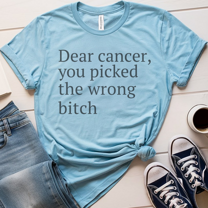 Dear (black font)🎗️ Cancer Support T-shirt