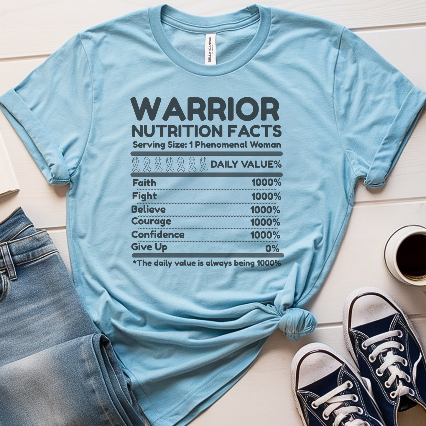Nutrition Facts🎗️ Cancer Support T-shirt