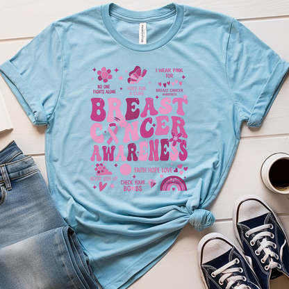 Check your Boobs🎗️ Cancer Support T-shirt