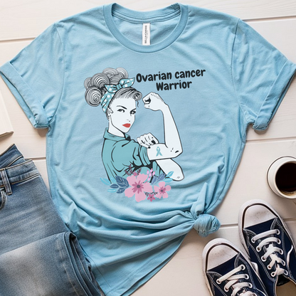 Ovarian Warrior🎗️ Cancer Support T-shirt