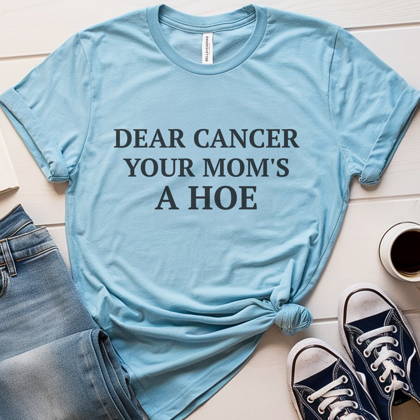 Mom's Ho*🎗️ Cancer Support T-shirt