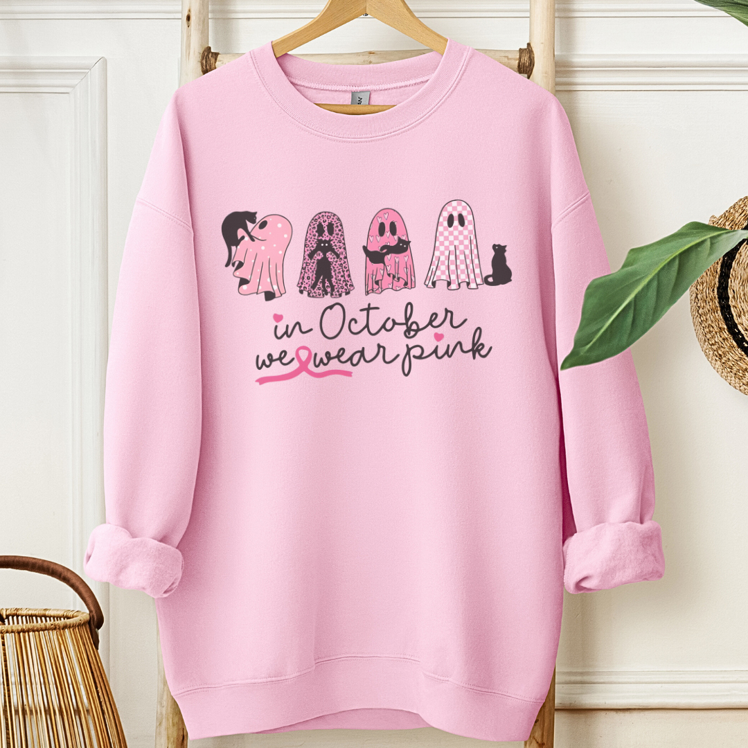 Ghost October🎗️Cancer support Sweatshirt