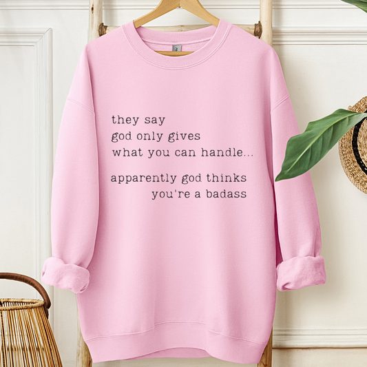 Badass 🎗️ Cancer Support Sweatshirt