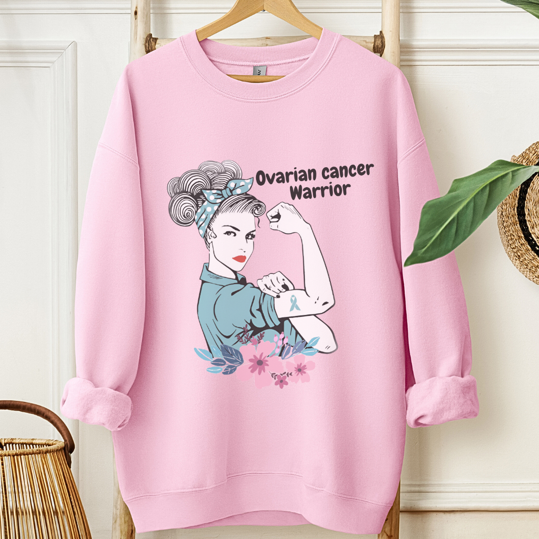Ovarian Cancer Warrior🎗️Cancer support Sweatshirt