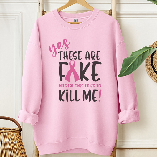 Fake🎗️Cancer support Sweatshirt