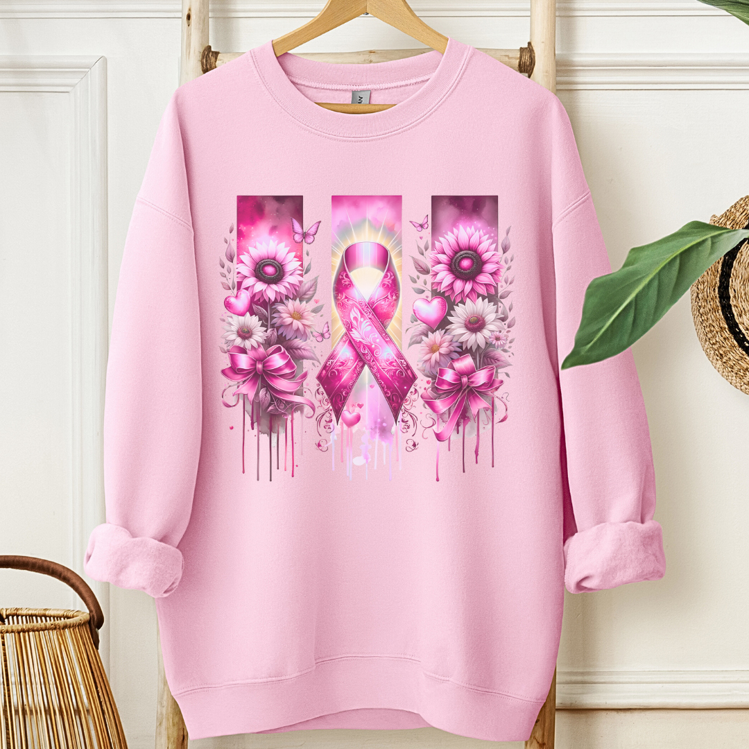 Breast Flowers🎗️Cancer support Sweatshirt