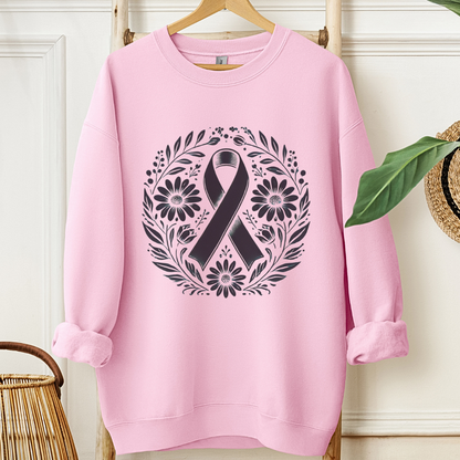 Floral🎗️Cancer support Sweatshirt