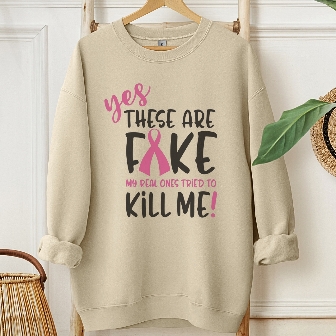 Fake🎗️Cancer support Sweatshirt