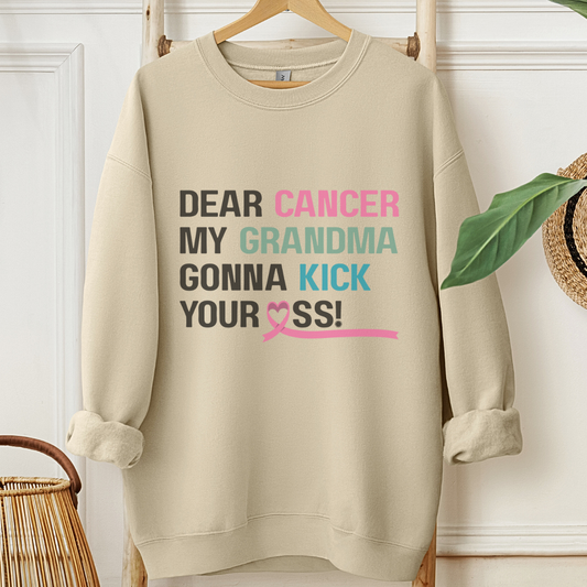 Grandma gonna kick🎗️Cancer support Sweatshirt
