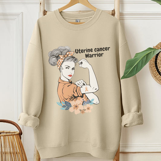 Uterine Cancer Warrior🎗️Cancer support Sweatshirt