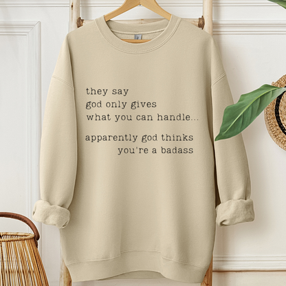 Badass 🎗️ Cancer Support Sweatshirt
