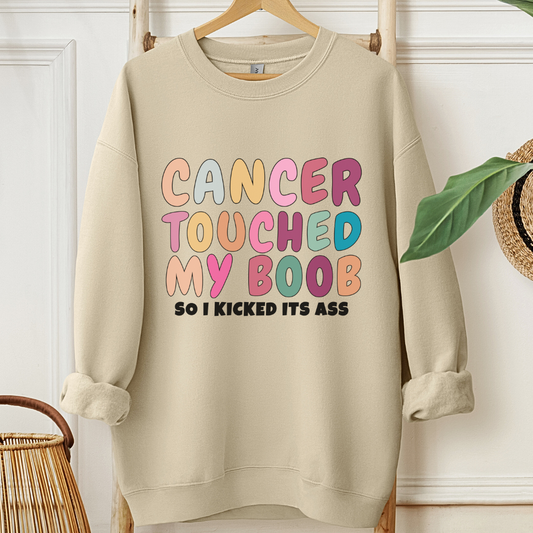 My boob🎗️Cancer support Sweatshirt