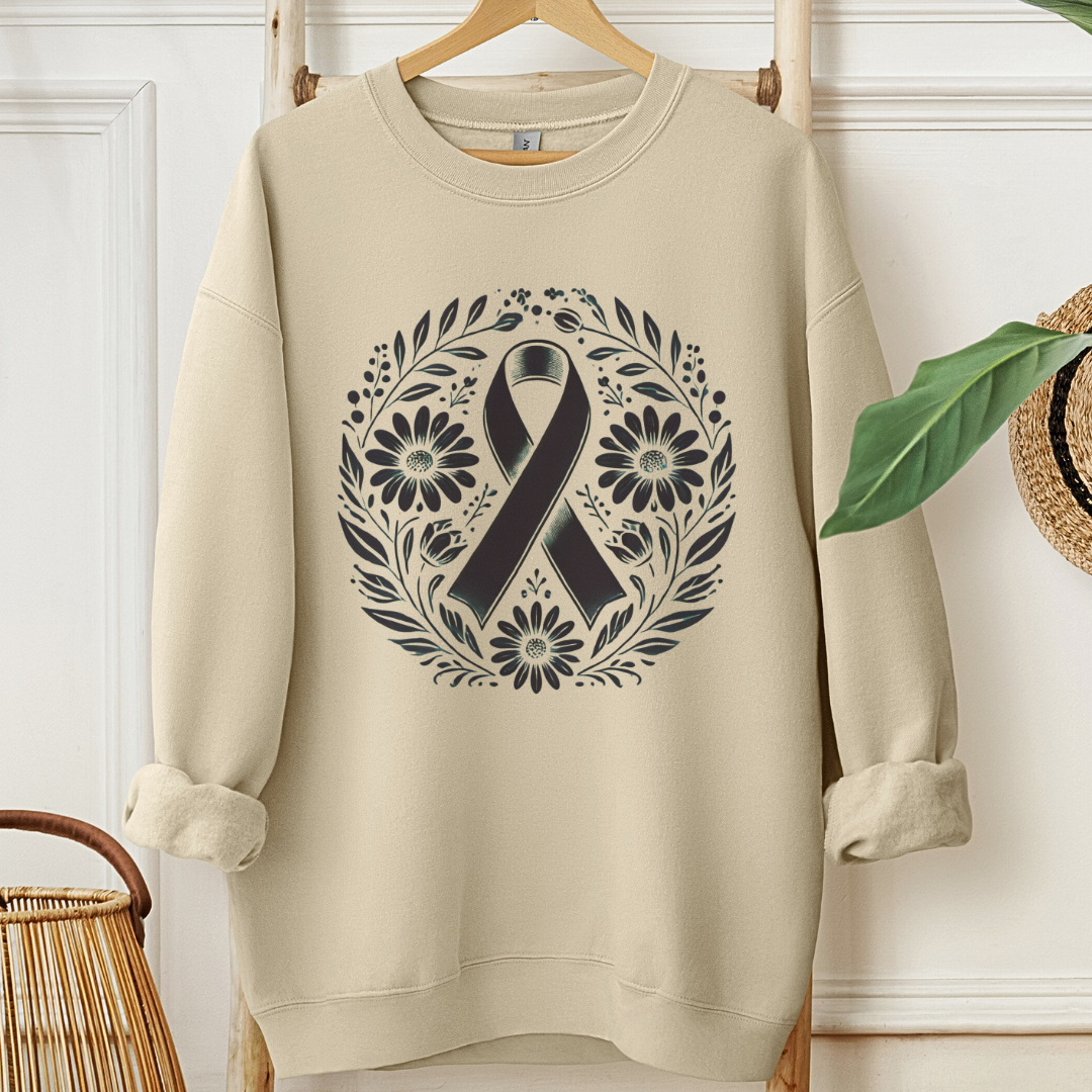 Floral🎗️Cancer support Sweatshirt