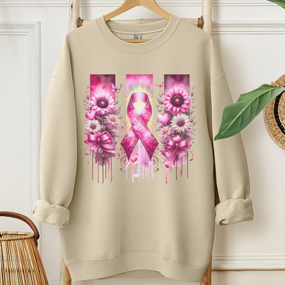 Breast Flowers🎗️Cancer support Sweatshirt