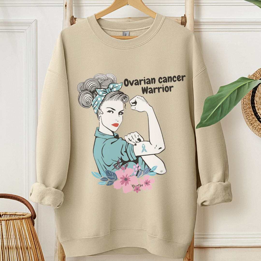 Ovarian Cancer Warrior🎗️Cancer support Sweatshirt