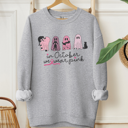 Ghost October🎗️Cancer support Sweatshirt