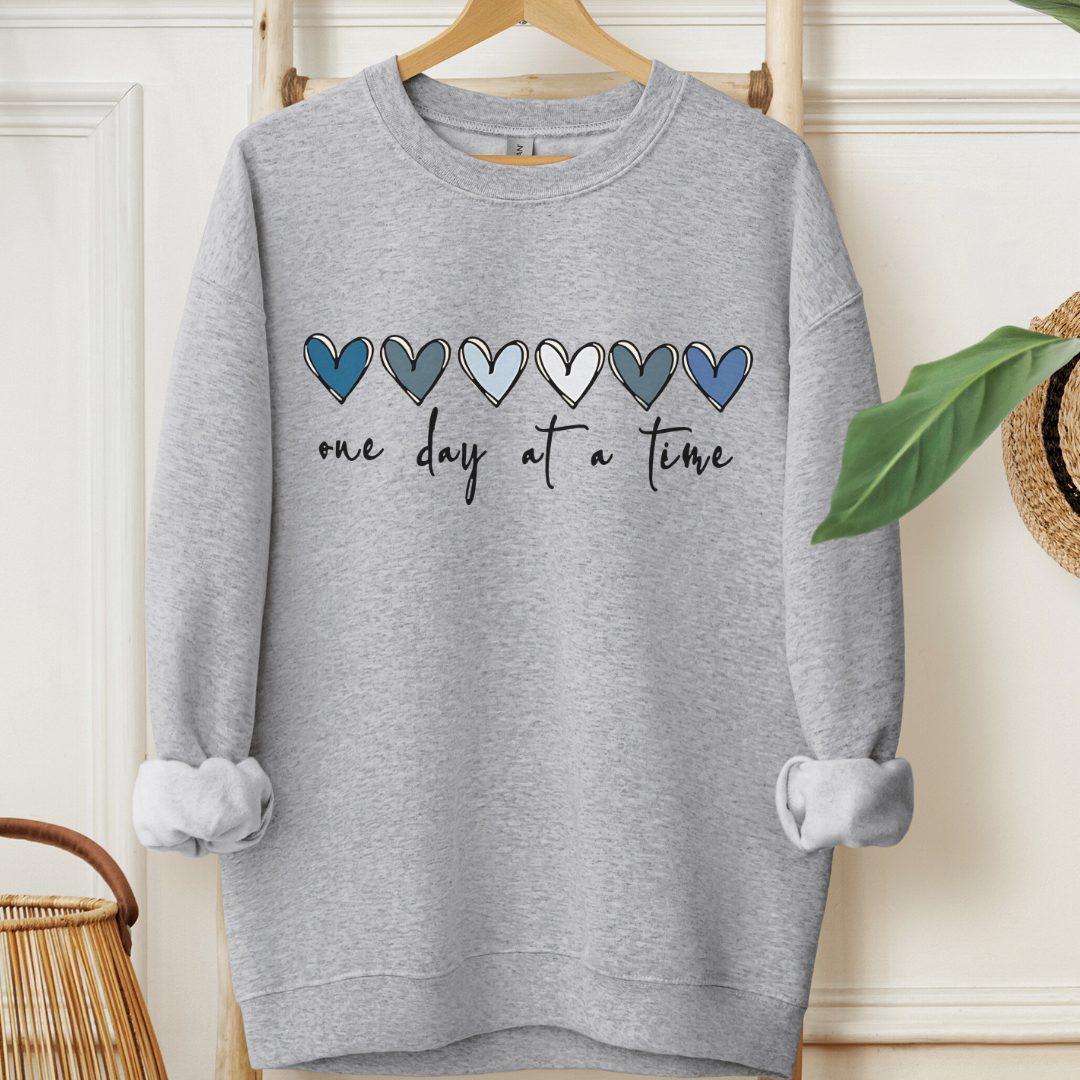 One day (hearts) 🎗️Cancer Support Sweatshirt