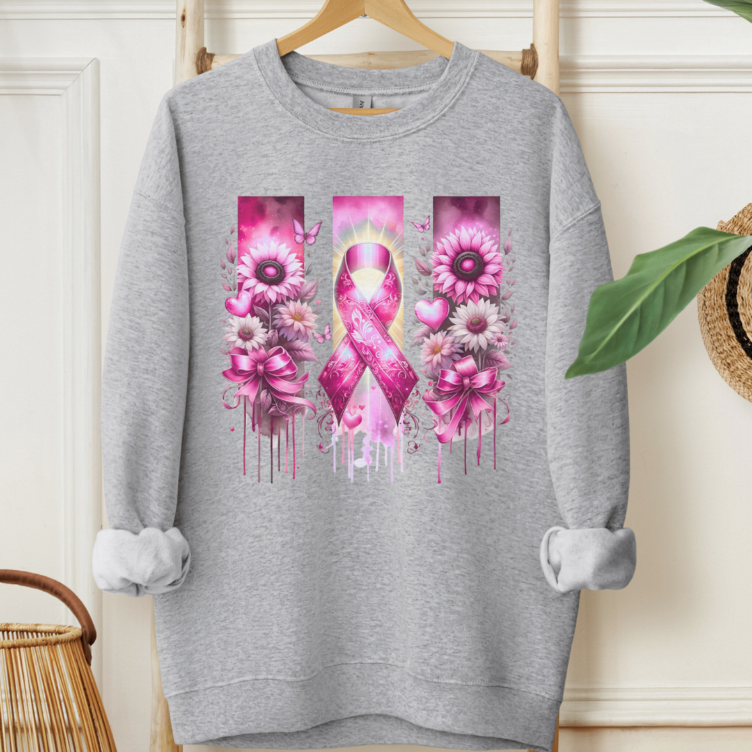 Breast Flowers🎗️Cancer support Sweatshirt