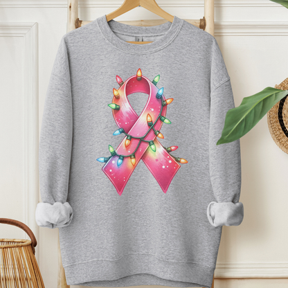 Light Ribbon🎗️Cancer support Sweatshirt (Christmas Limited Edition)