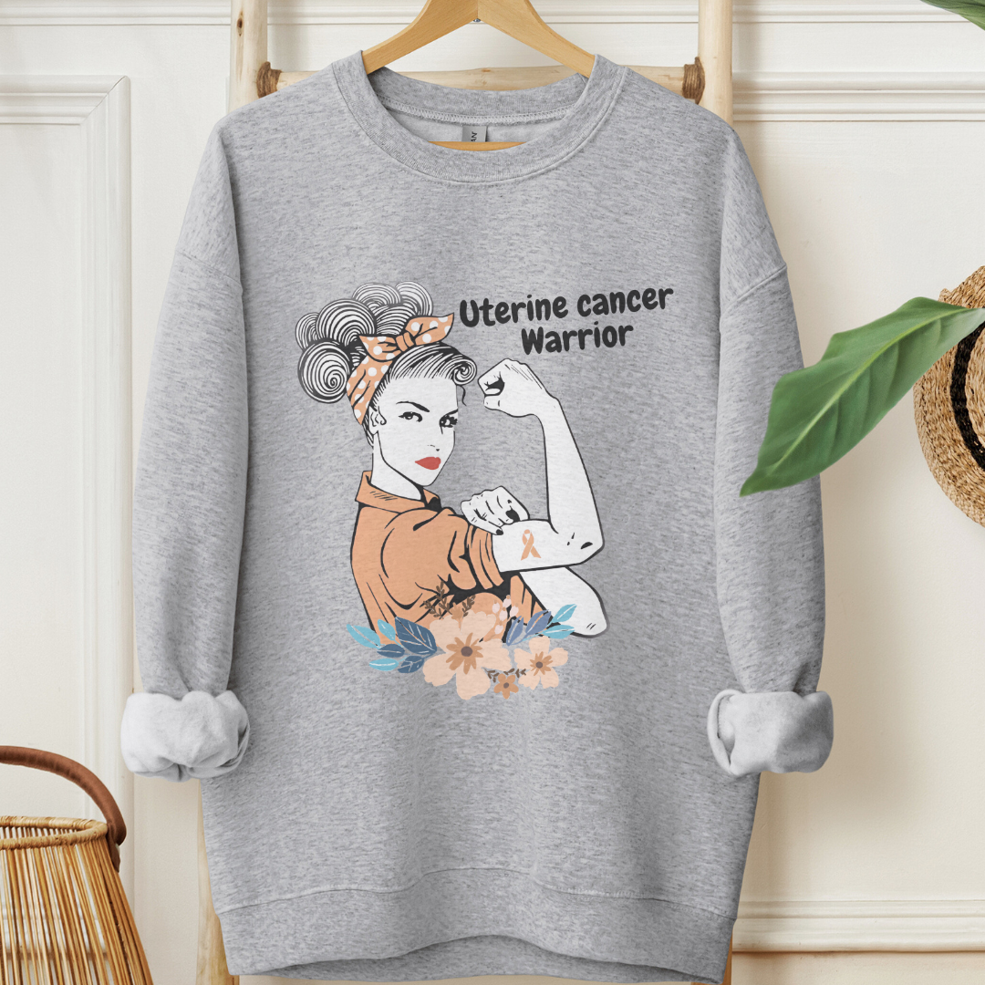 Uterine Cancer Warrior🎗️Cancer support Sweatshirt