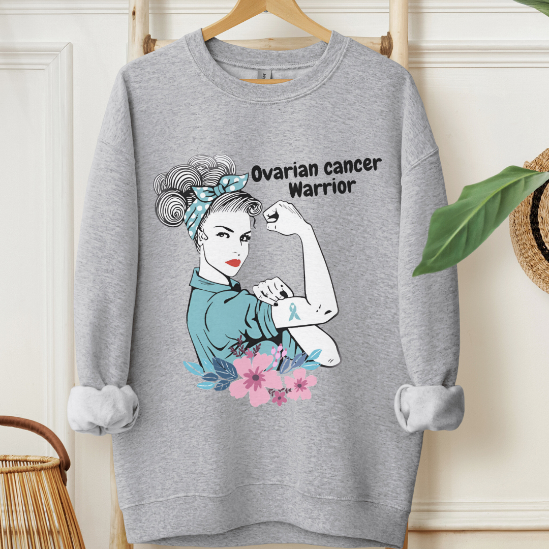 Ovarian Cancer Warrior🎗️Cancer support Sweatshirt