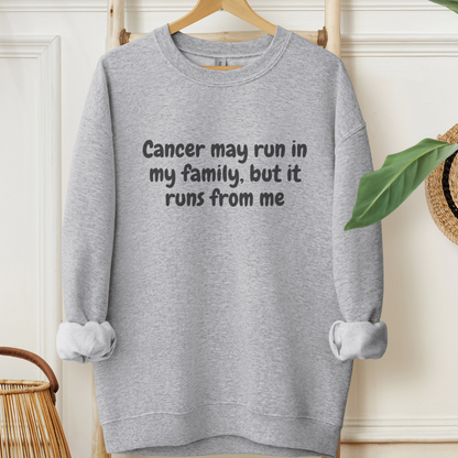 Runs From me🎗️Cancer support Sweatshirt
