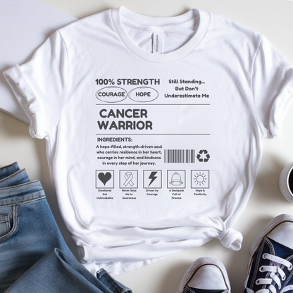 100% Strength🎗️ Cancer Support T-shirt