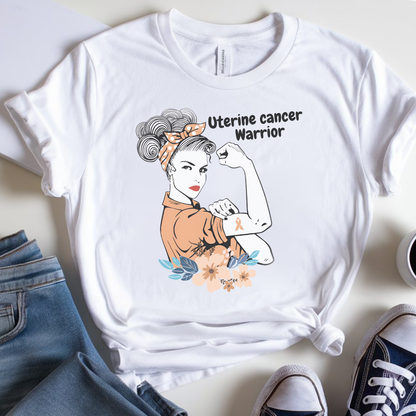 Uterine Warrior🎗️ Cancer Support T-shirt