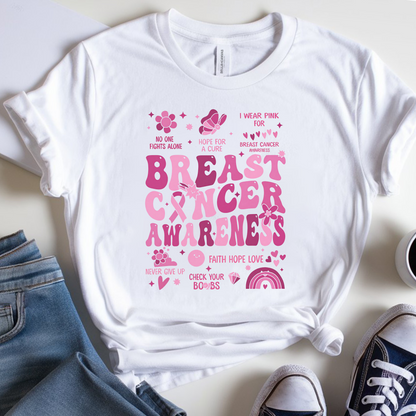 Check your Boobs🎗️ Cancer Support T-shirt