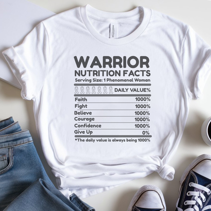 Nutrition Facts🎗️ Cancer Support T-shirt