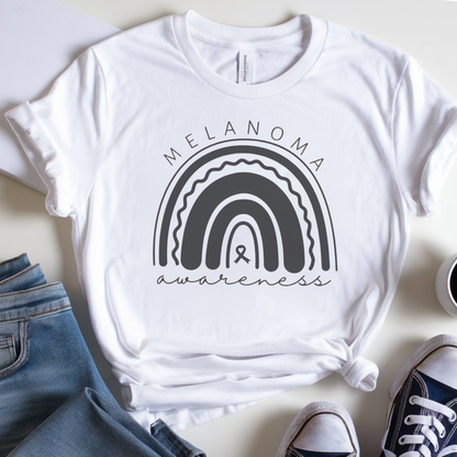 Melanoma Rainbow🎗️ Cancer Support T-shirt