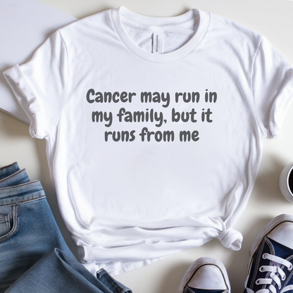 Runs From me🎗️ Cancer Support T-shirt