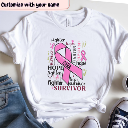 Lighter🎗️(PERSONALIZED) Cancer Support T-shirt