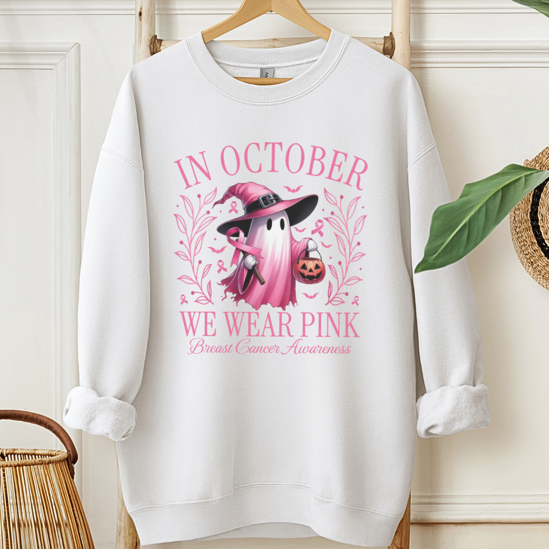 In October🎗️Cancer support Sweatshirt