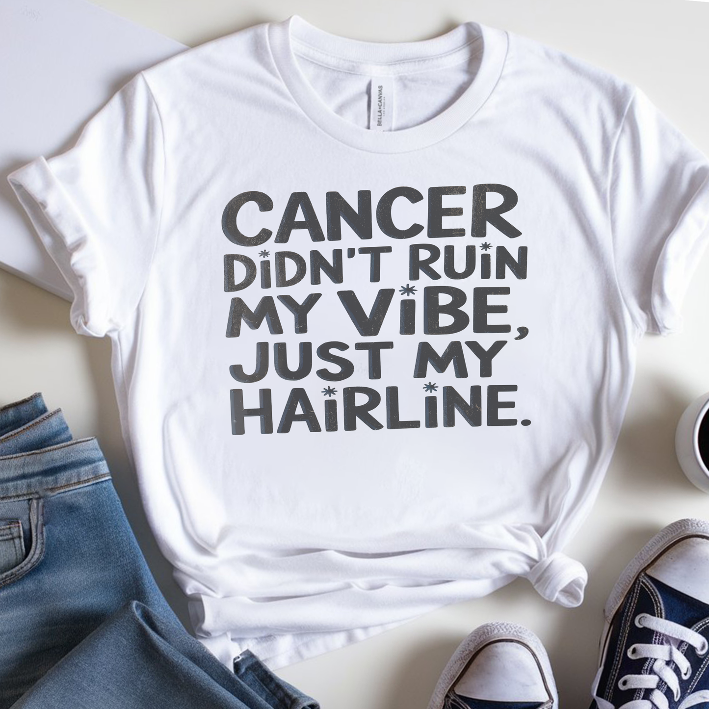 Hairline🎗️ Cancer Support T-shirt