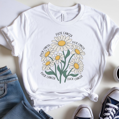 F. Cancer Daisy🎗️ Cancer Support T-shirt
