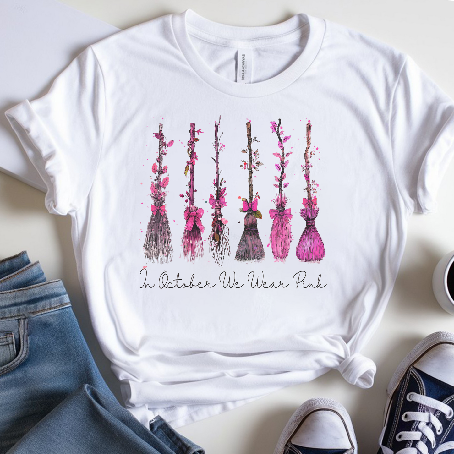 Witch October🎗️Cancer Support T-shirt