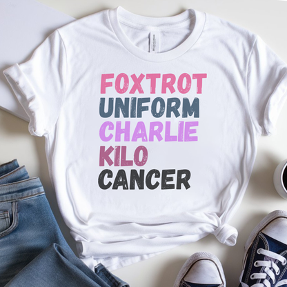 Foxtrot🎗️ Cancer Support T-shirt