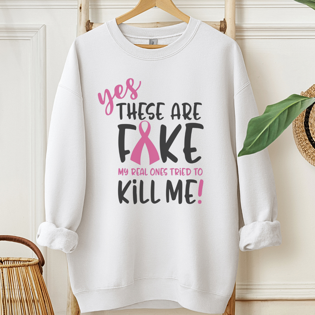 Fake🎗️Cancer support Sweatshirt
