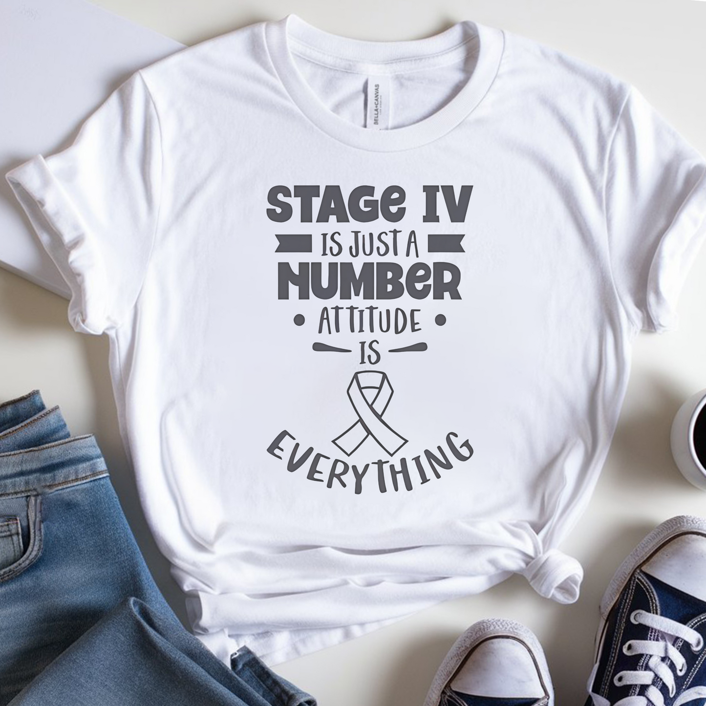Stage IV🎗️ Cancer Support T-shirt