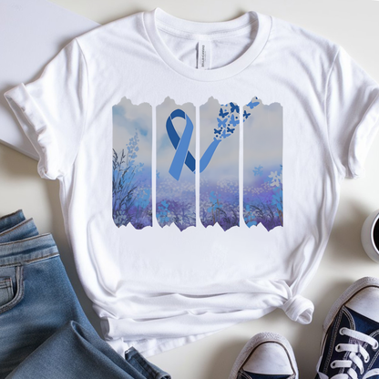 Colon Butterfly🎗️ Cancer Support T-shirt