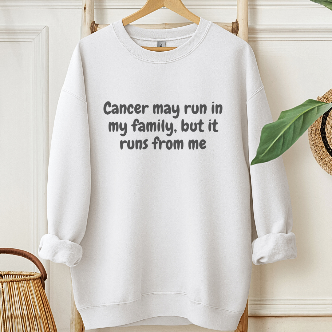 Runs From me🎗️Cancer support Sweatshirt
