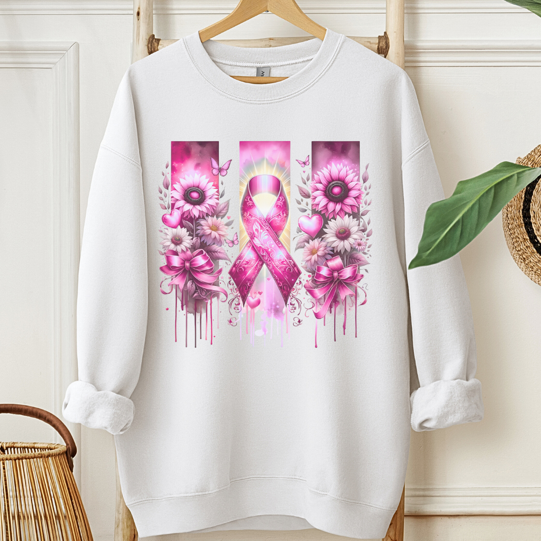 Breast Flowers🎗️Cancer support Sweatshirt
