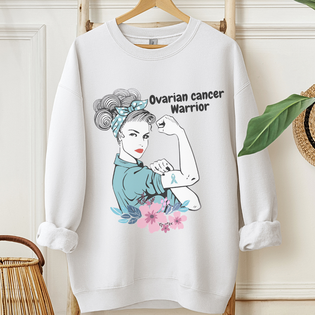 Ovarian Cancer Warrior🎗️Cancer support Sweatshirt