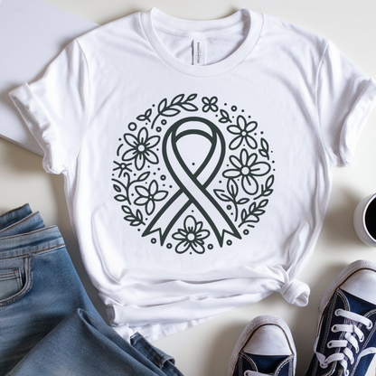 Floral hope 🎗️ Cancer Support T-shirt