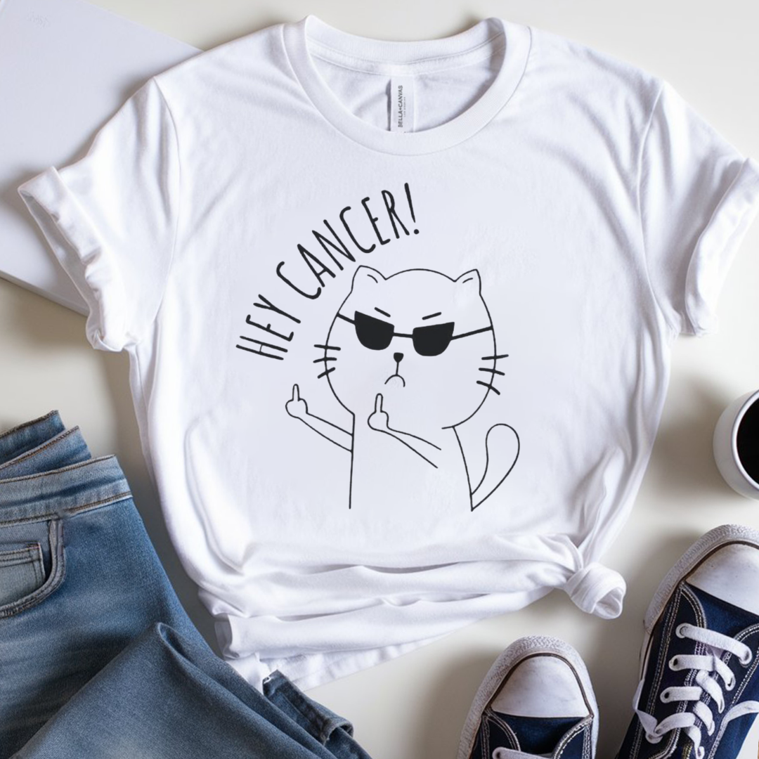 Hey Cancer 🎗️ Cancer Support T-shirt